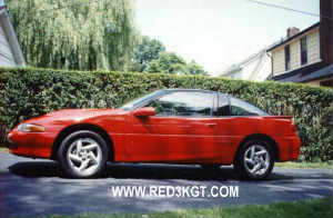 Jim's red 1992 Talon.  Click on the Photo to enlarge.